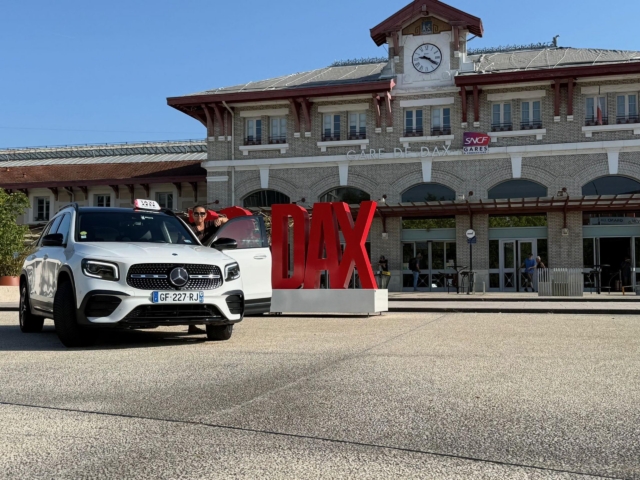 taxi gare dax mercedes glb station sncf